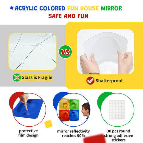 Whimtoyland sensory-room setup mirrors create engaging wall display