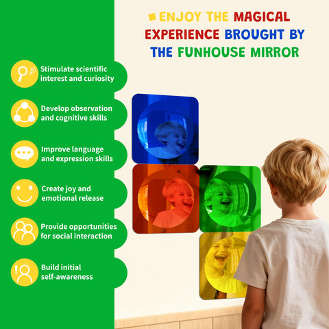 Whimtoyland yellow bubble mirror sparks curiosity through distorted reflections