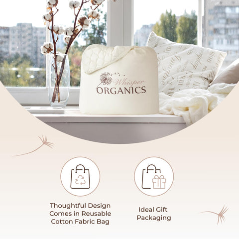 Whisper Organics machine washable pad simplifies care routines.