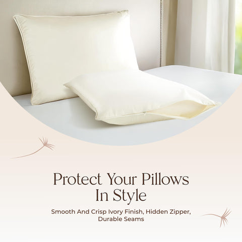 Whisper Organics pillow protector machine washable for easy care after use.