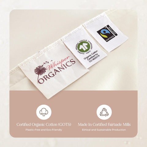 Whisper Organics pillow protector two-pack proves convenient pillow protection at home.