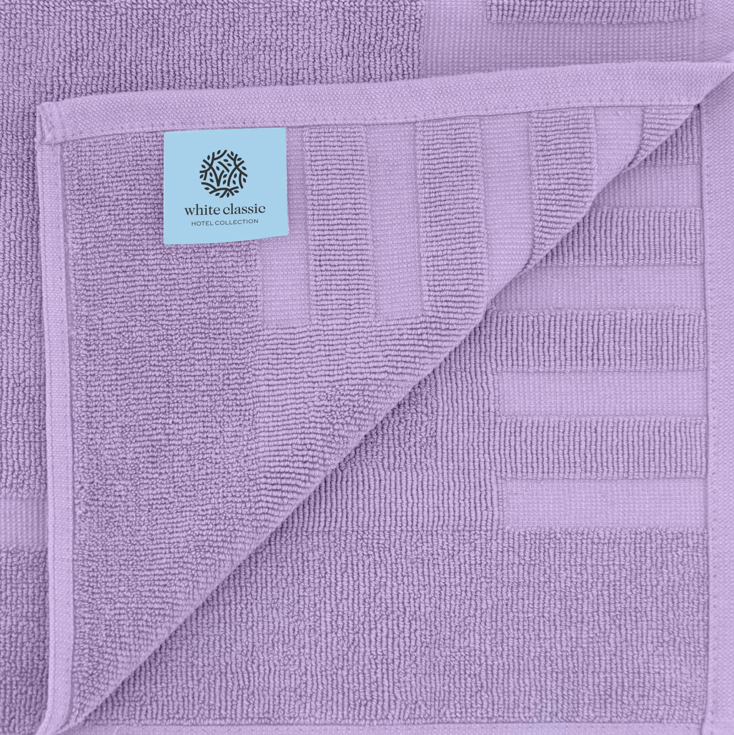Close-up of White Classic 1000 GSM ring-spun cotton texture.