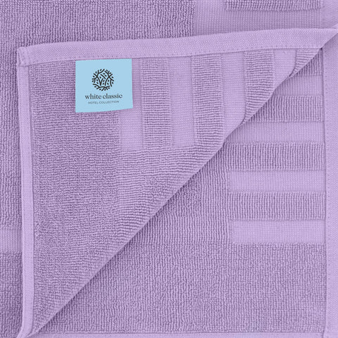 Close-up of White Classic 1000 GSM ring-spun cotton texture.