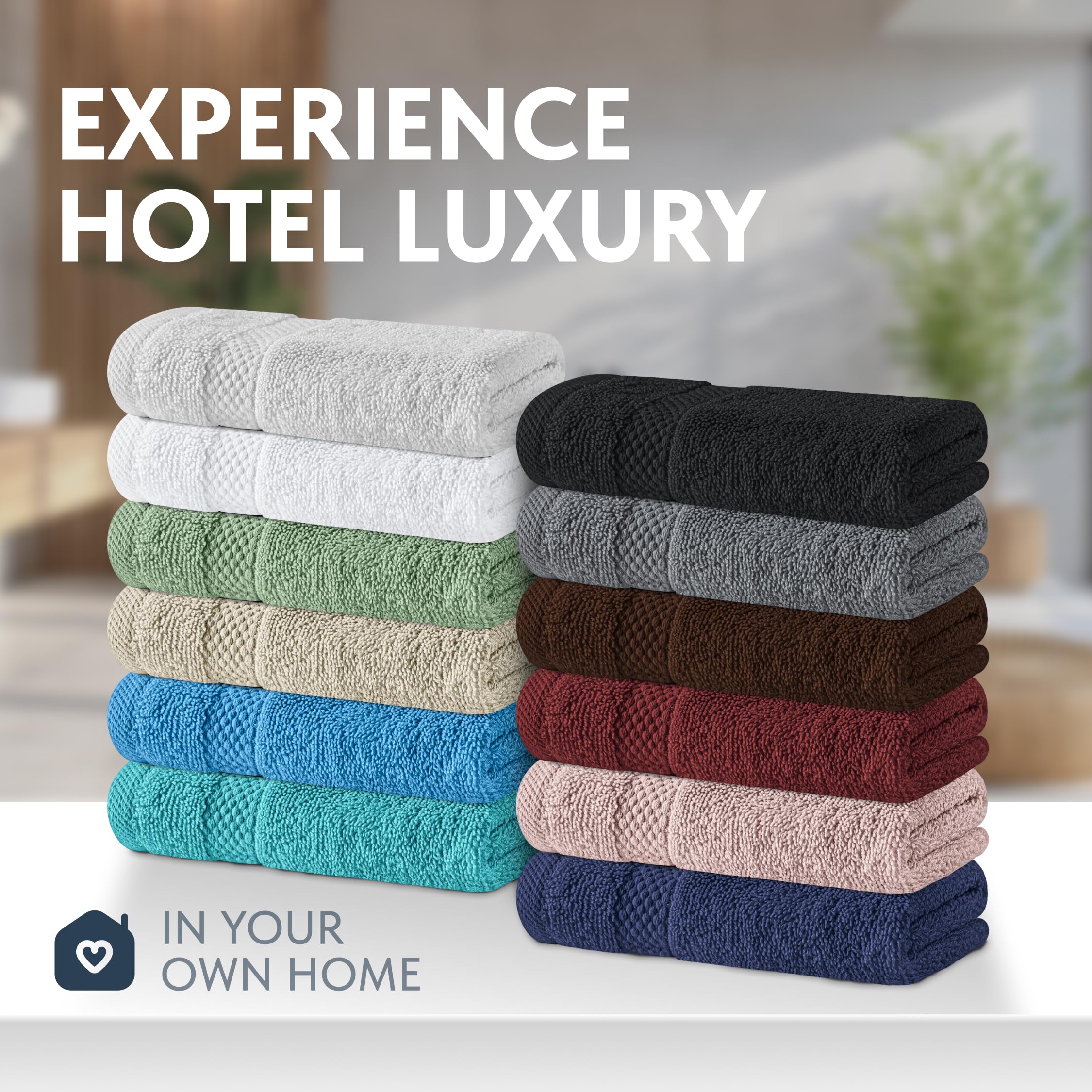 White Classic 650gsm Turkish cotton premium feel and durable use