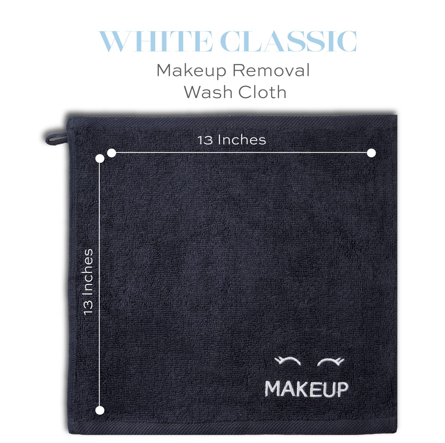 White Classic highly absorbent towels simplify makeup removal and mask cleansing