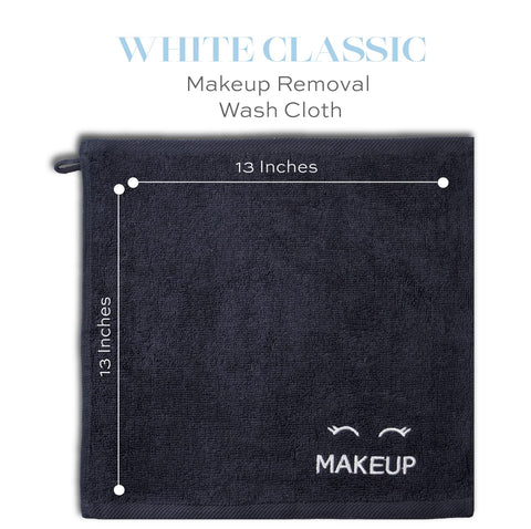 White Classic highly absorbent towels simplify makeup removal and mask cleansing