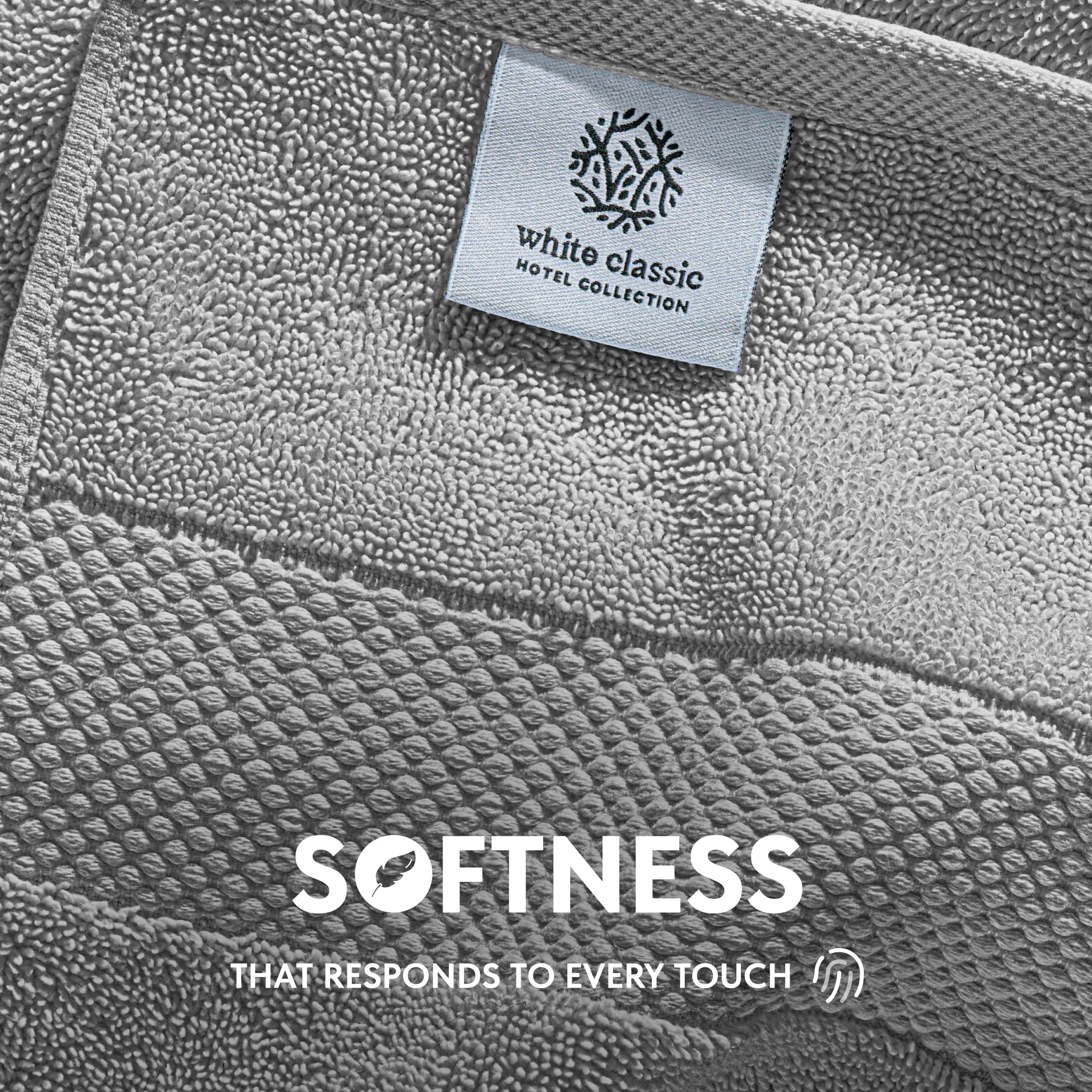 White Classic quick-dry washcloths speed up laundry days and reduce towel clutter