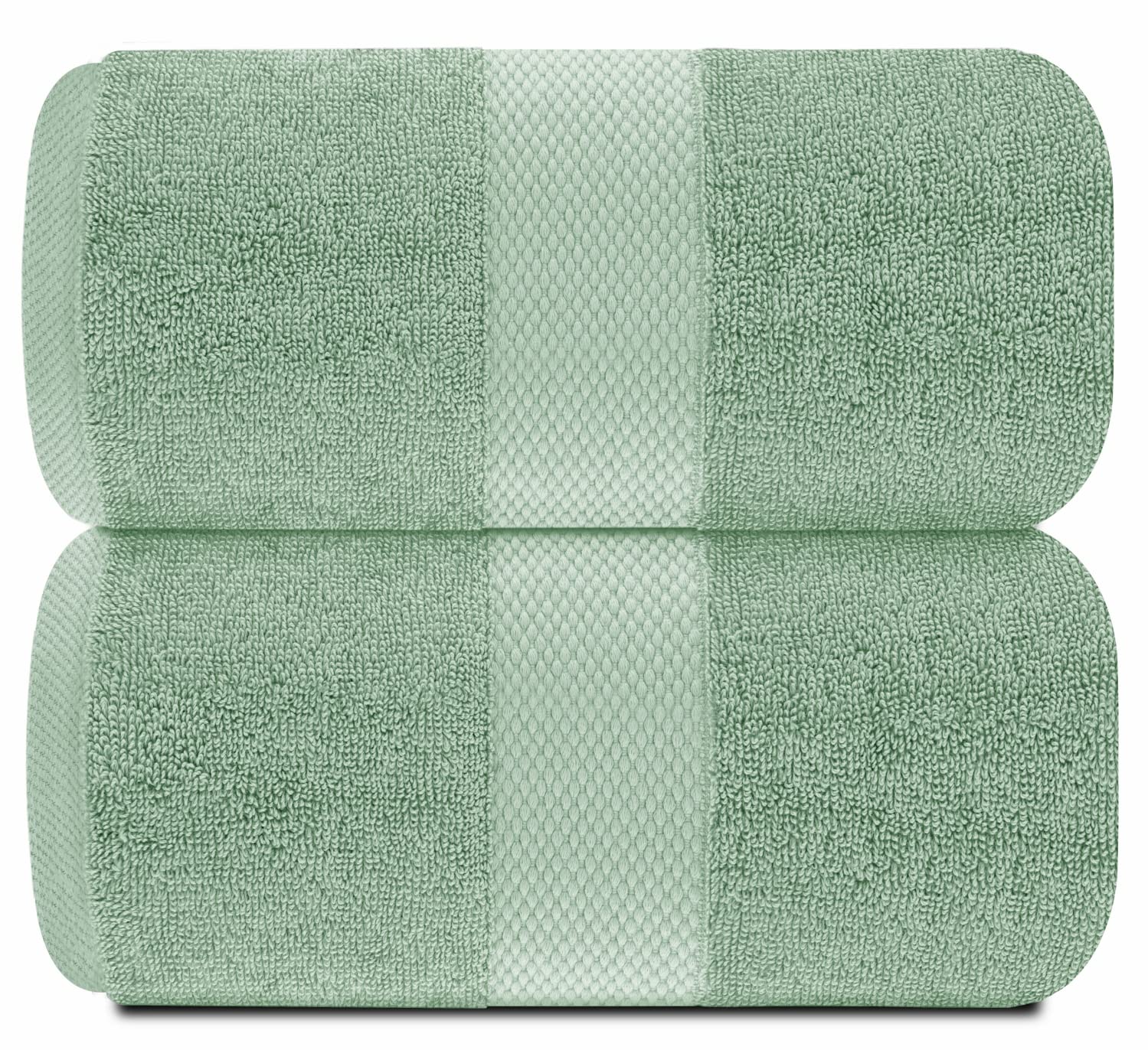 White Classic bath sheet close-up texture shows premium 650 GSM cotton softness