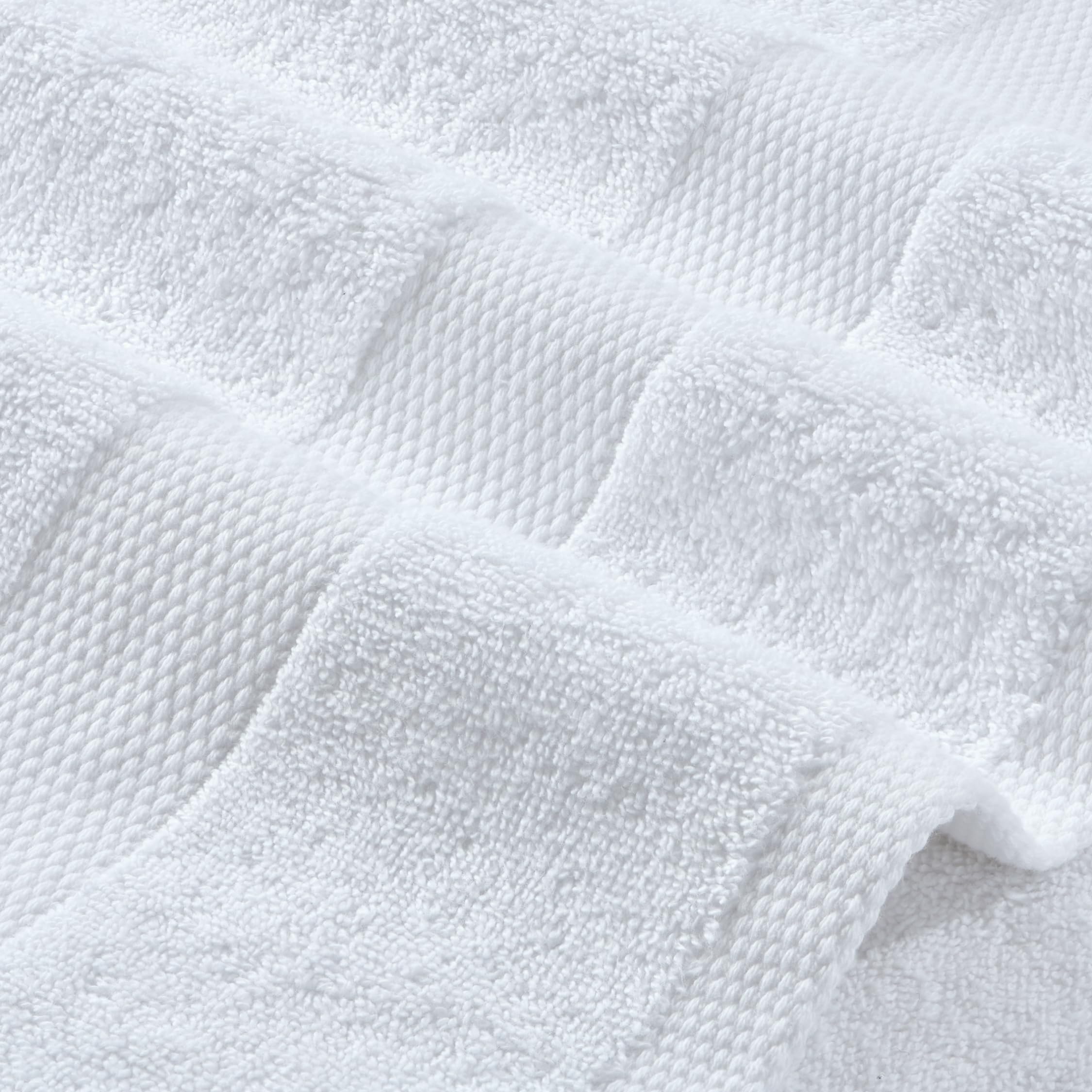White Classic bath sheet delivers hotel-quality feel in a home bathroom.