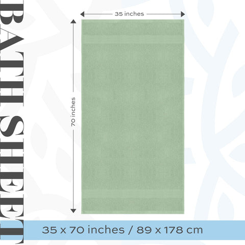 White Classic bath sheet dries quickly and absorbs well after showers