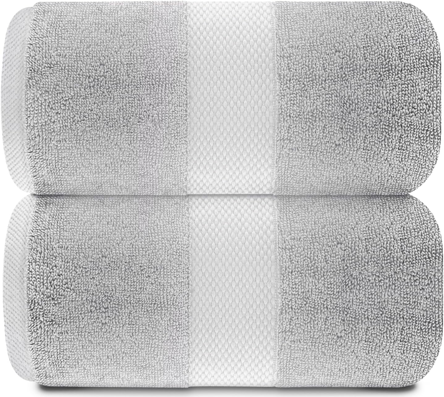 White Classic bath sheets 35x70 inches close-up weave shows plush softness and quick-dry potential.