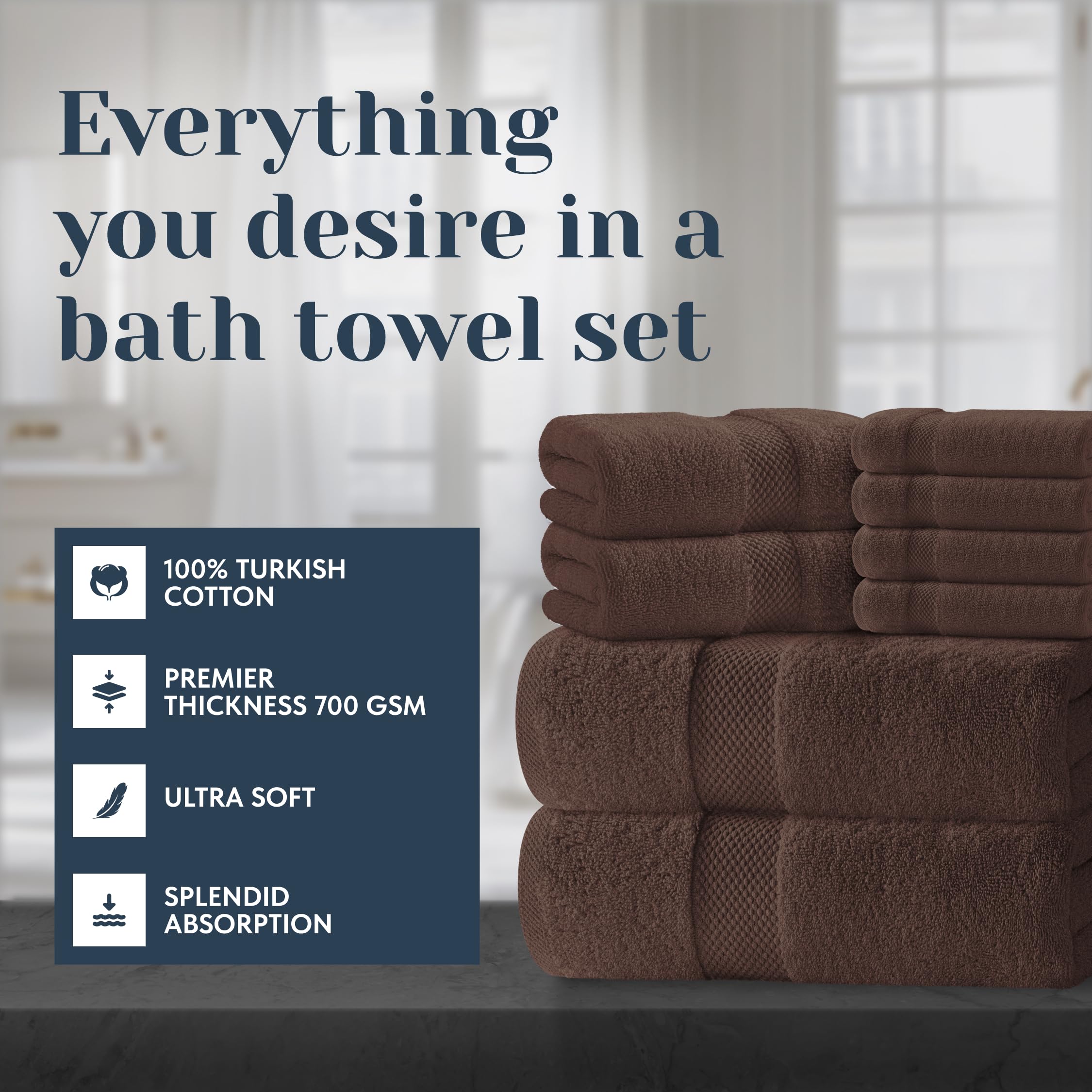 White Classic 700gsm bath towel close-up, ultra-absorbent and plush for quick use