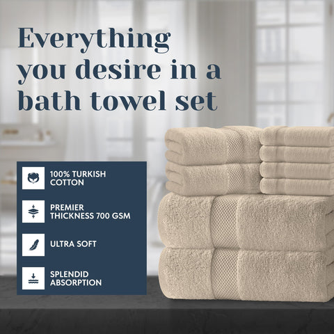 White Classic close-up of plush Turkish cotton fibers delivering absorbency and softness