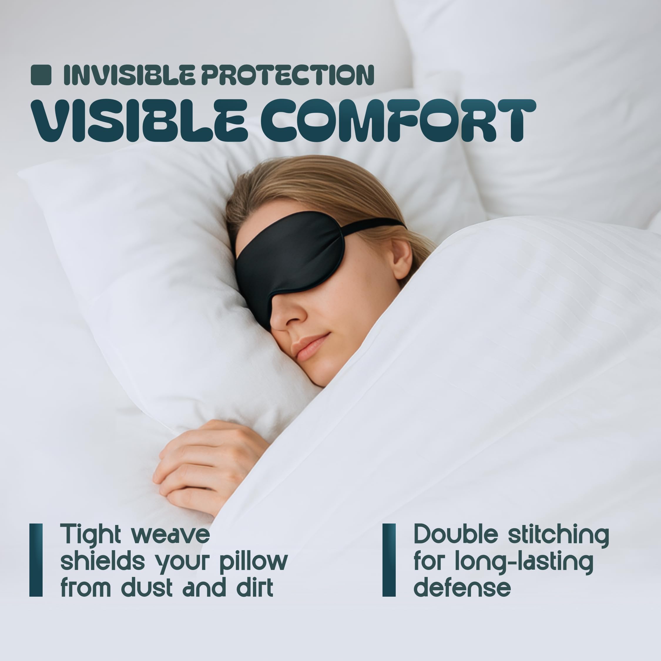 White Classic breathable fabric closeup highlights cool, comfortable sleep for kids and pets.