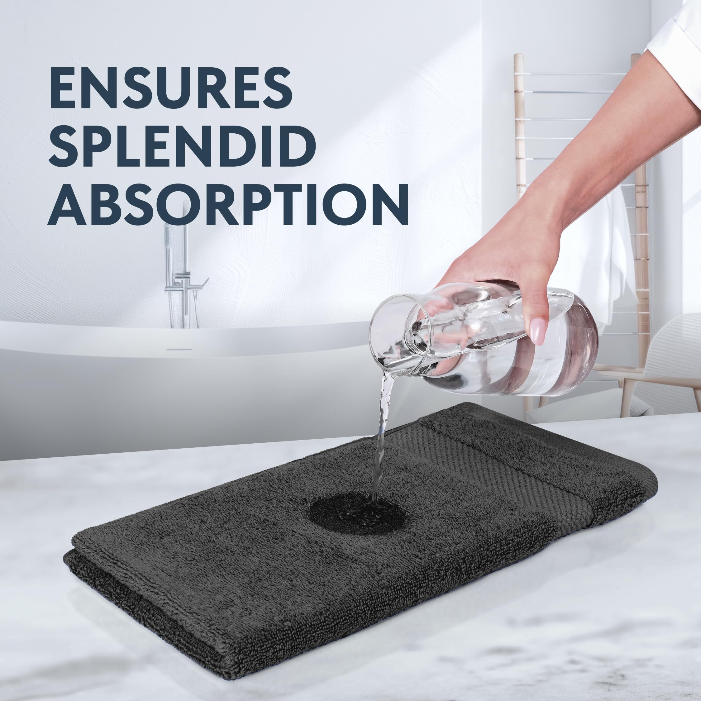 White Classic double-needle stitched edges ensure durability during wash and wear