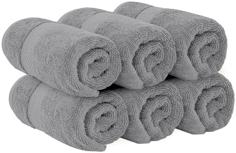 White Classic towels show reinforced double-needle stitching on edges for durability.