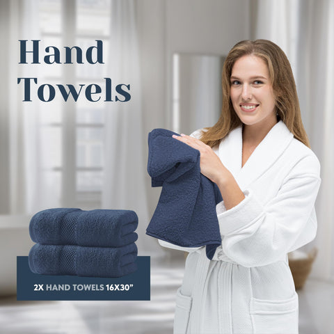 White Classic double-stitched edges protect against fraying and extend life