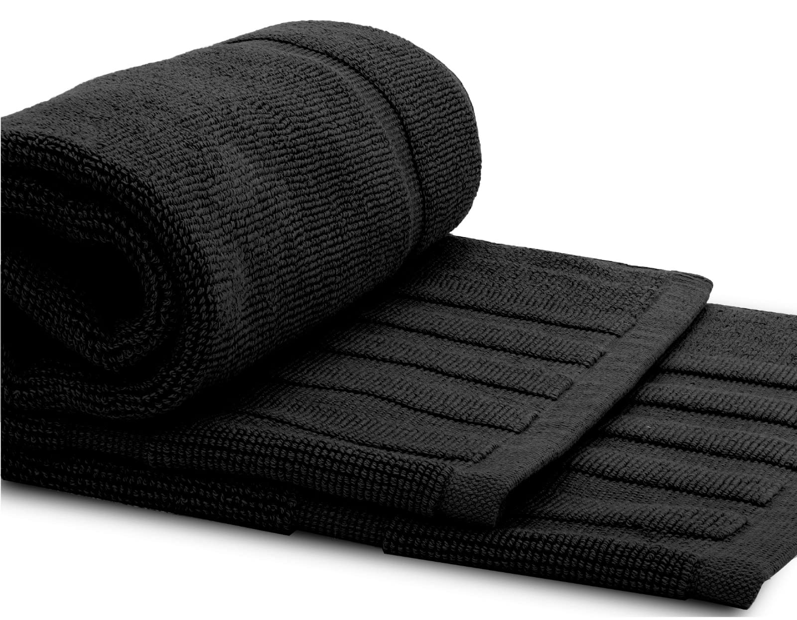 Reinforced double-needle stitching on White Classic mat.