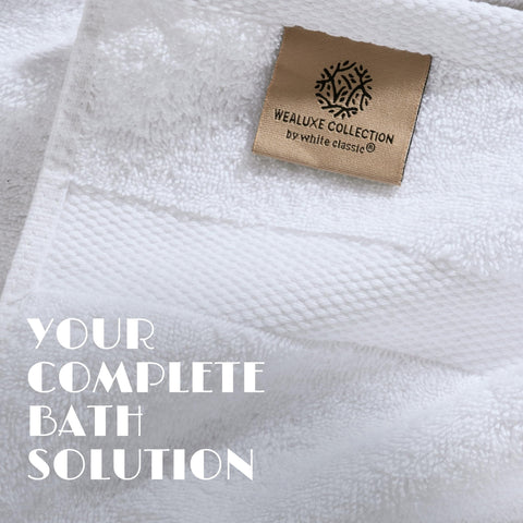 White Classic hand towels offer everyday softness and quick-dry performance