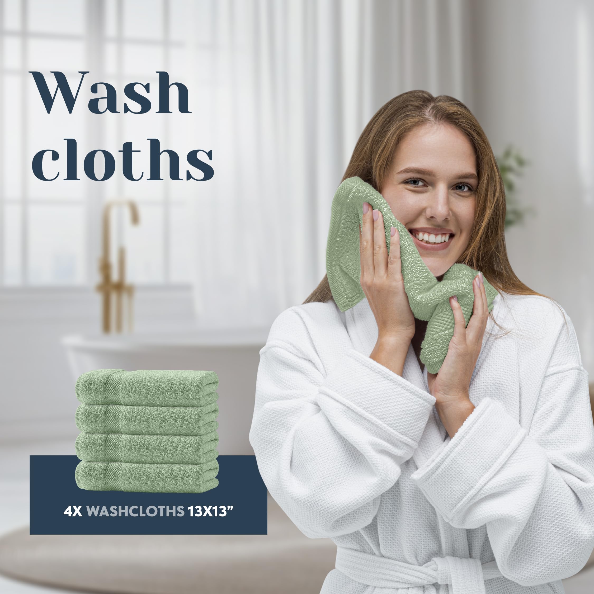 White Classic hotel-collection towels evoke boutique hotel luxury at home.