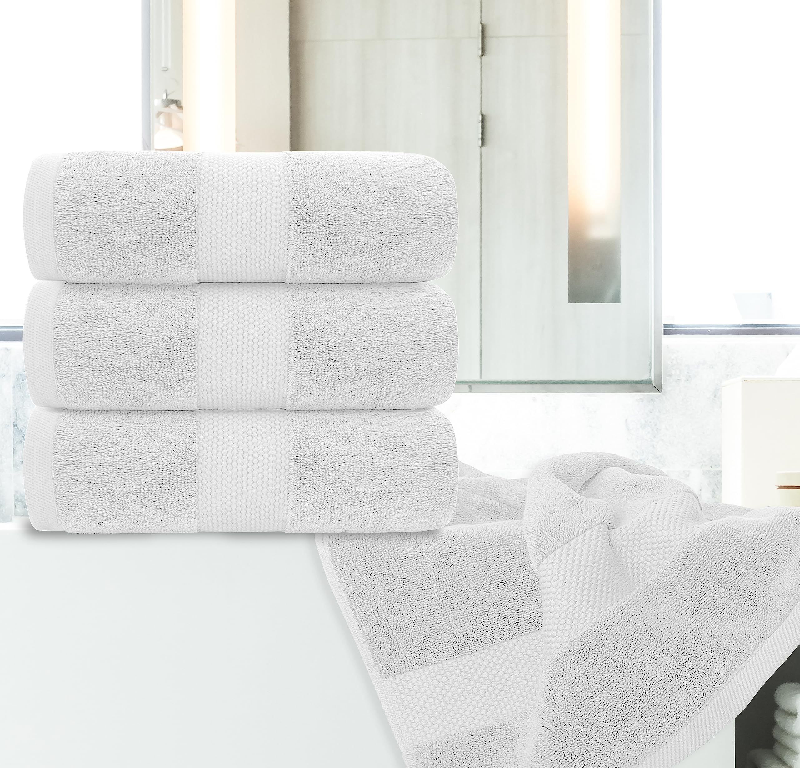 White Classic lint-free surface ensures a clean, plush look after every wash.