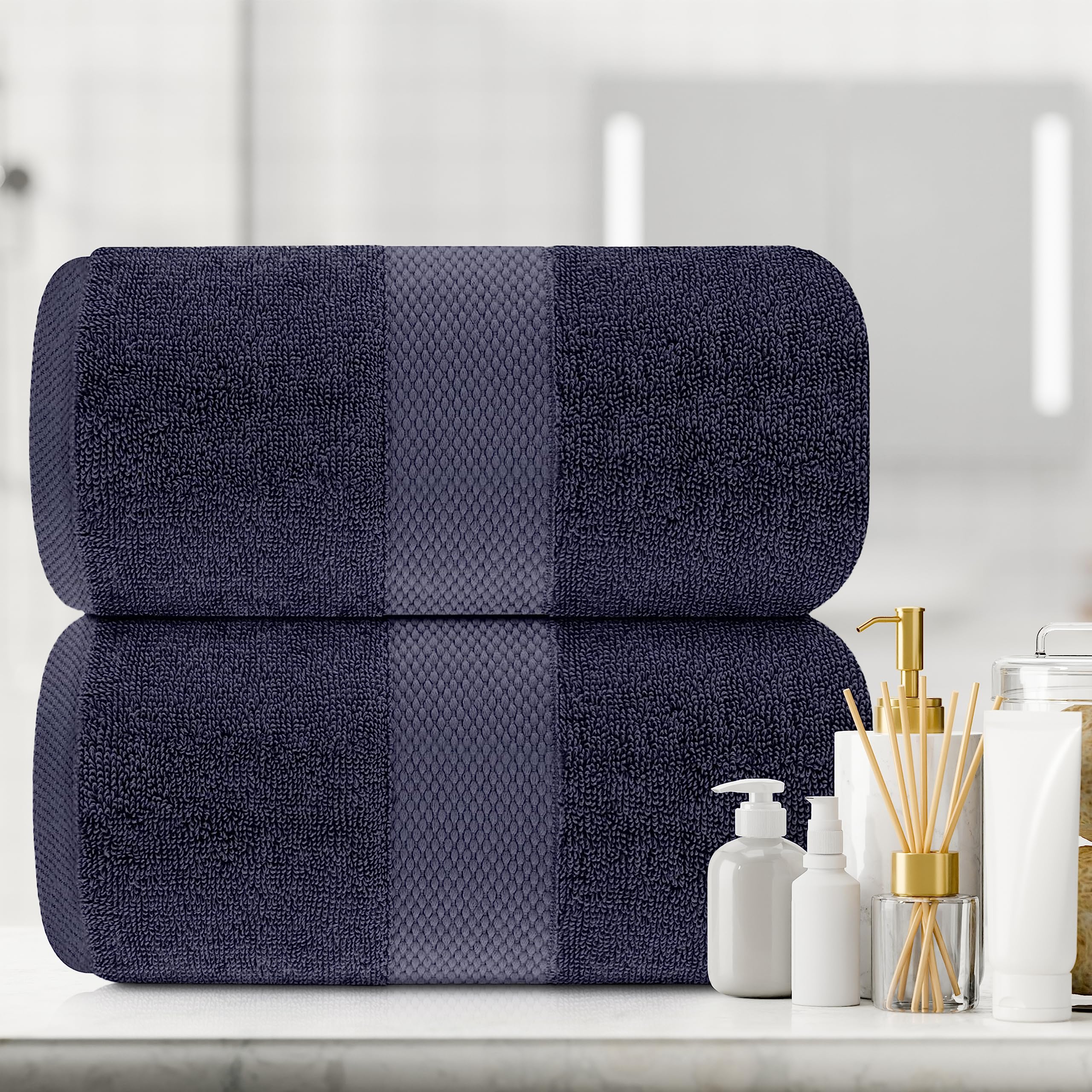 Lint-free White Classic towel after laundering for smooth skin feel.