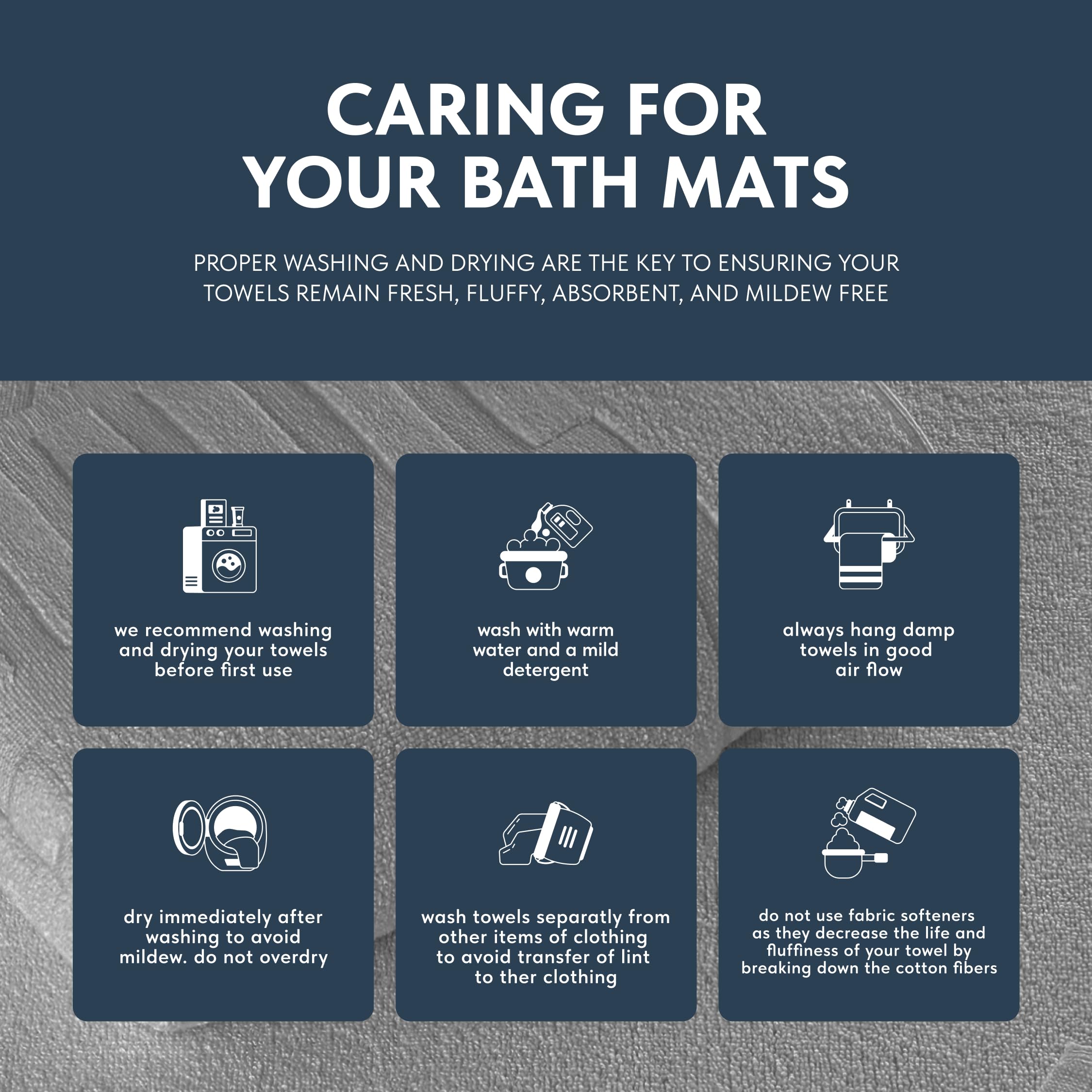 Gift-ready White Classic luxury bath mat set for special occasions