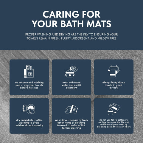 Gift-ready White Classic luxury bath mat set for special occasions
