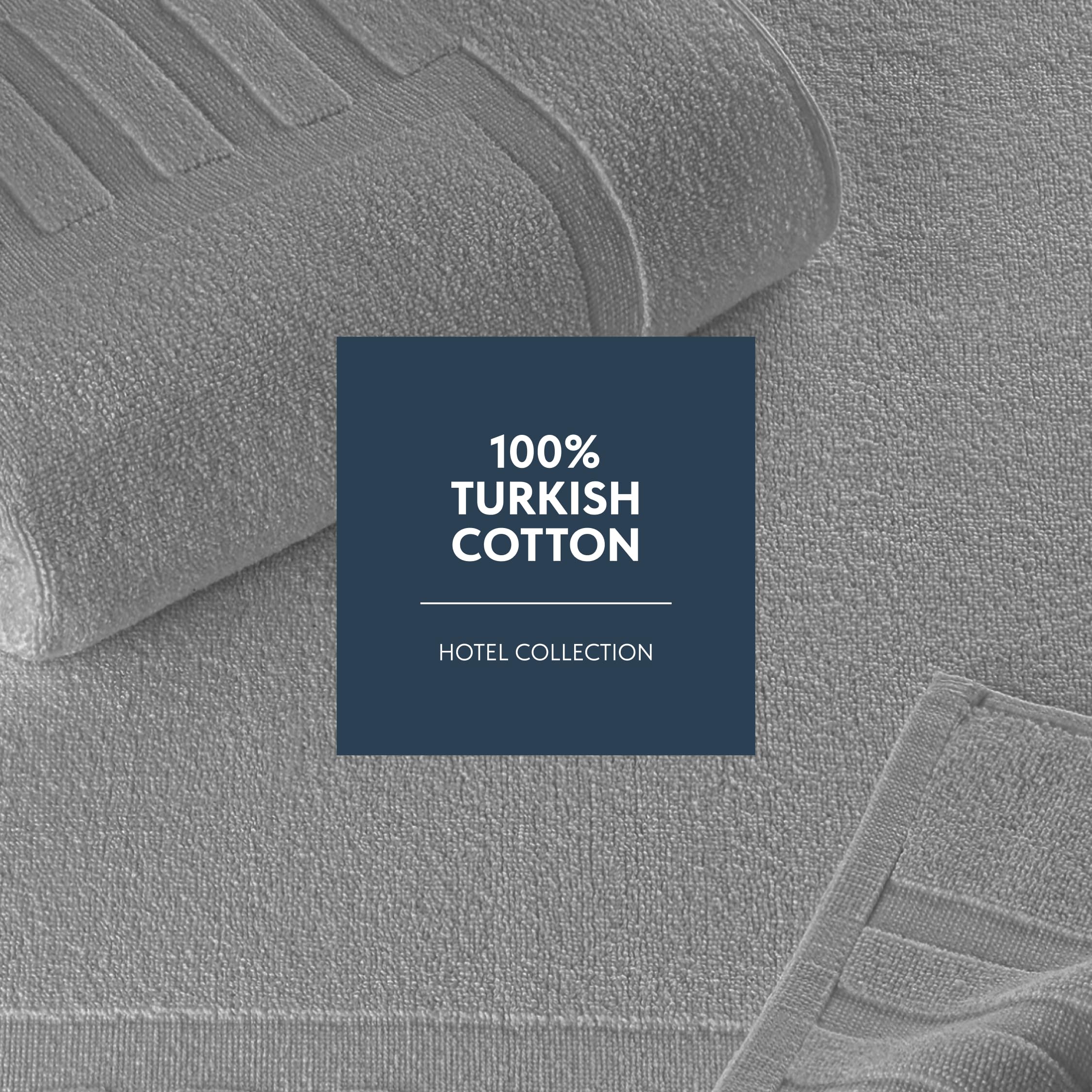 Reversible backing on White Classic bath mat enables versatile placement