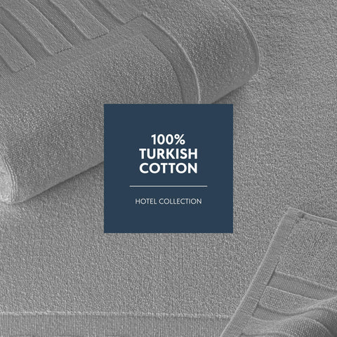Reversible backing on White Classic bath mat enables versatile placement