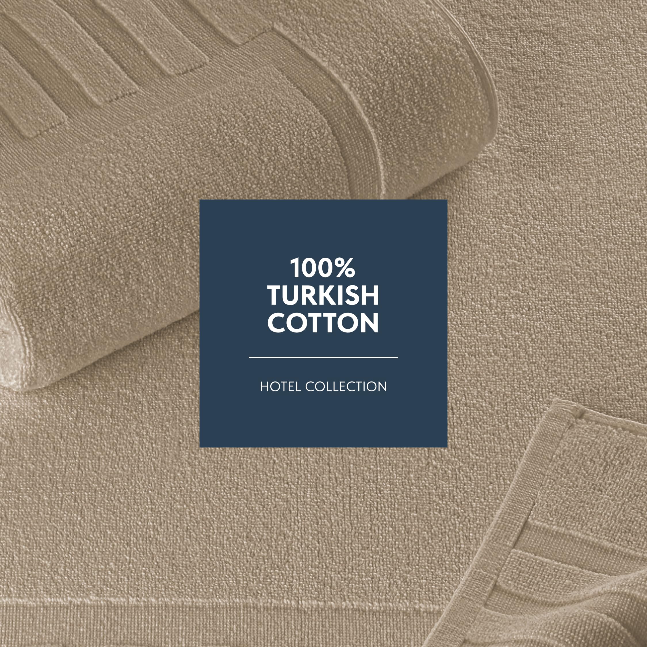 White Classic absorbent cotton bath mat highlighting 1000 GSM feel and durability.