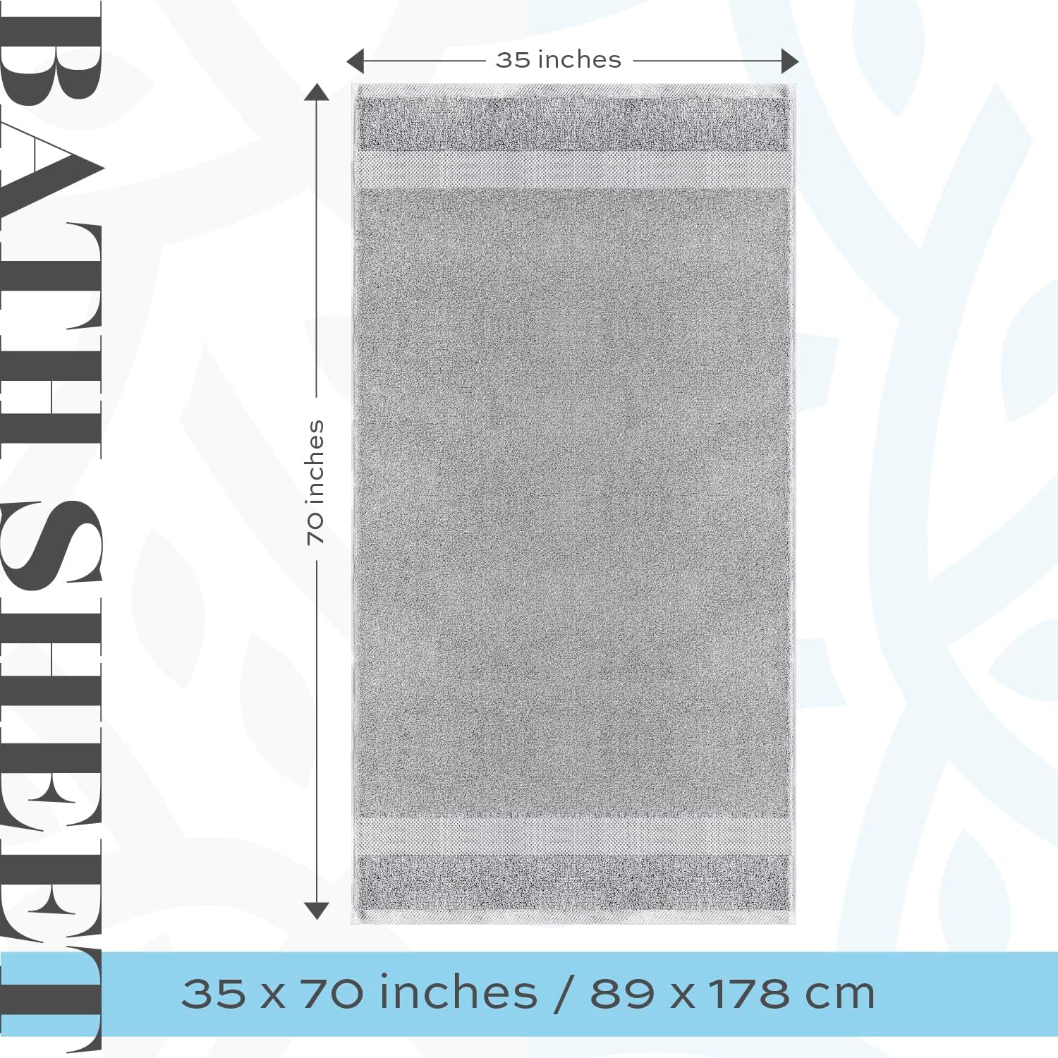 White Classic luxury bath sheets drying quickly after use, reducing bathroom dampness.