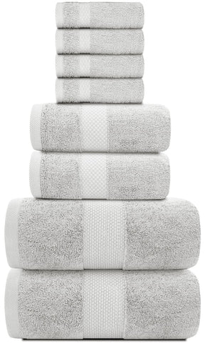 White Classic luxury bath towel close-up fabric texture shows plush, quick-dry fibers