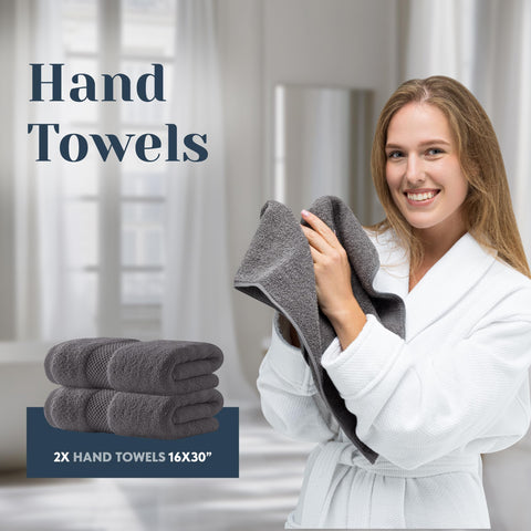 White Classic 8-piece set styled in a bathroom for spa vibe