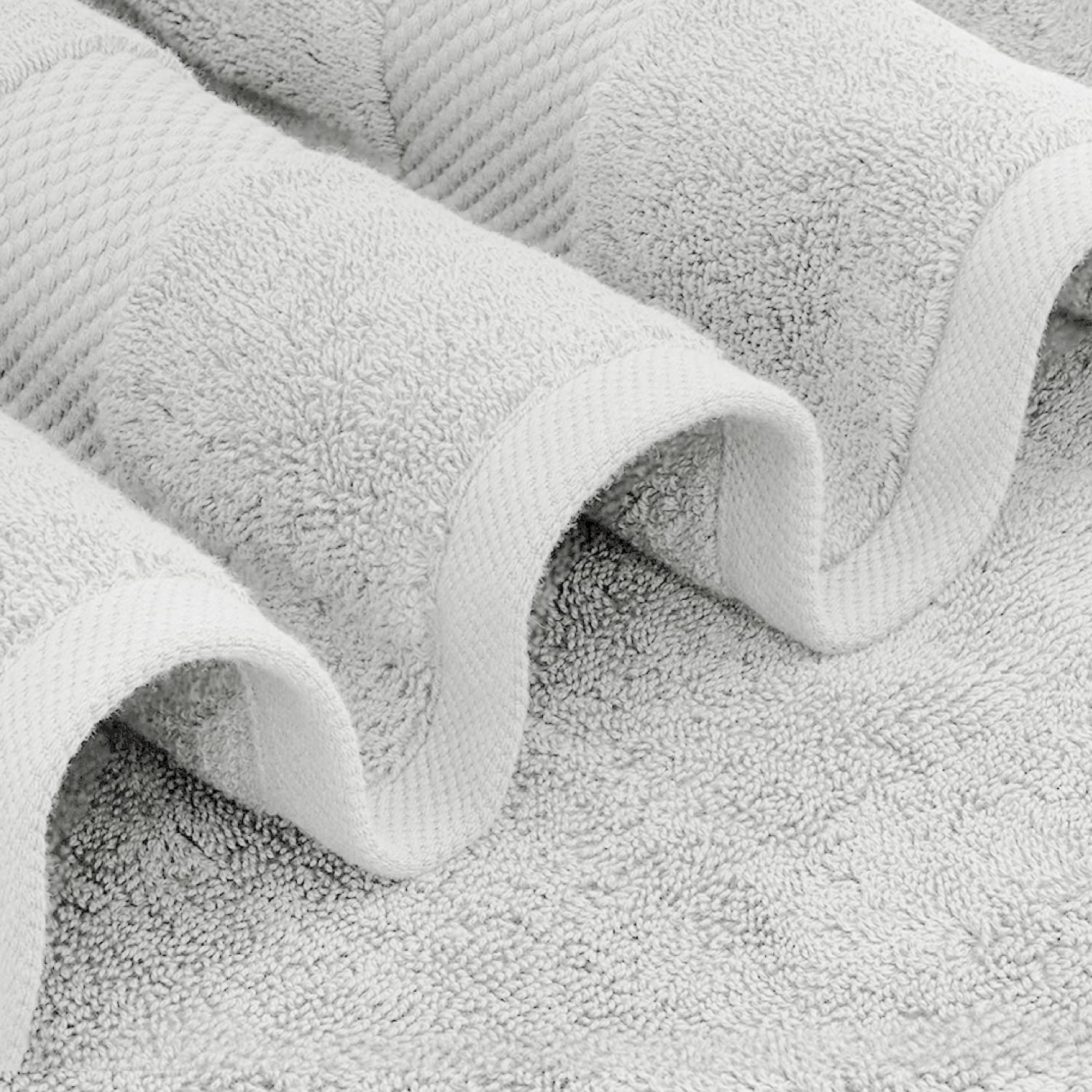 White Classic luxury hand towel 16x30 on display, soft everyday essential