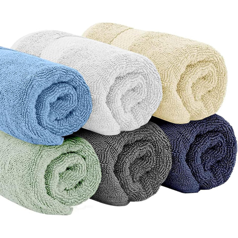 White Classic towel close-up shows quick-dry fibers for fast refresh.