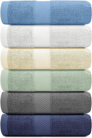 White Classic packaging and set of six towels conveying value.