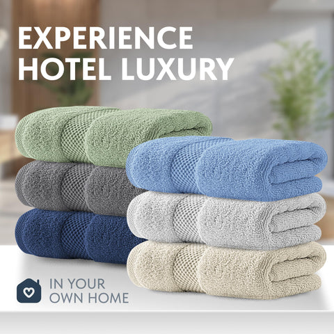 White Classic luxury multicolor towel color swatch displayed for stylish bathroom decor.