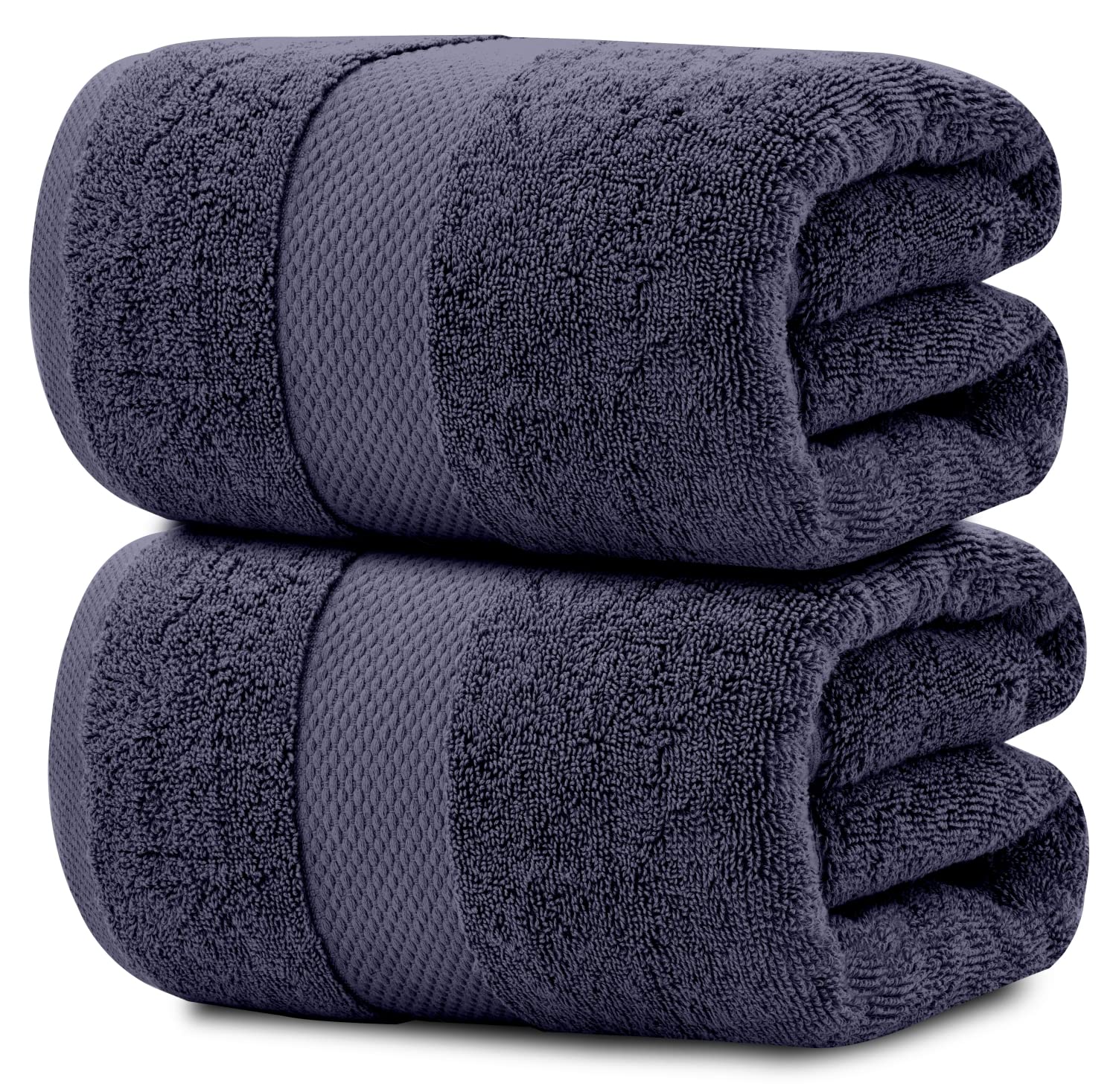 White Classic luxury soft navy bath sheet 35x70 for spa-like comfort.