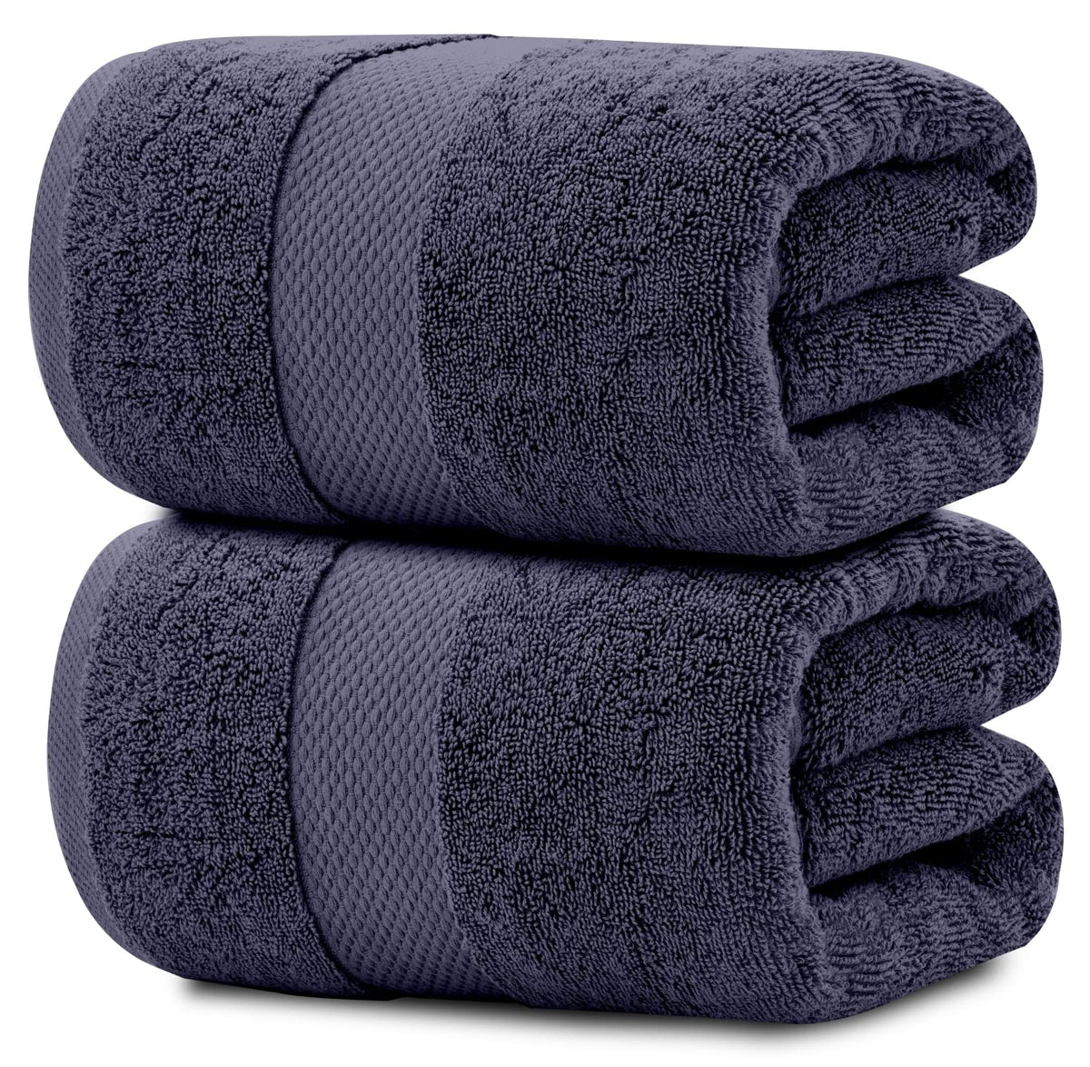 White Classic luxury soft navy bath sheet 35x70 for spa-like comfort.