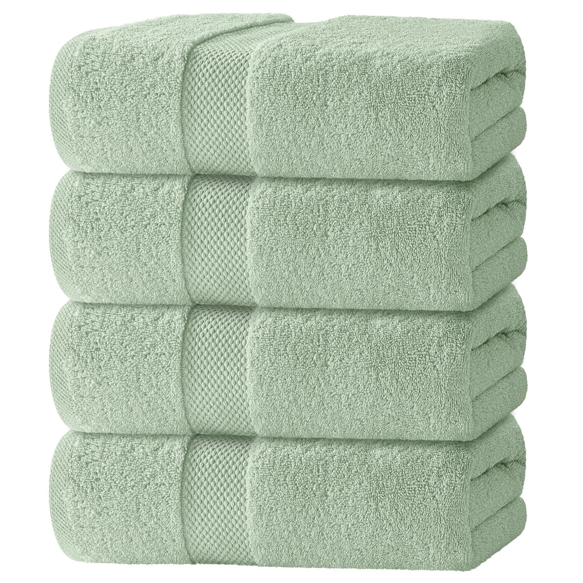 White Classic luxury towels set of 4, plush 27x54, hotel-like comfort for everyday baths.