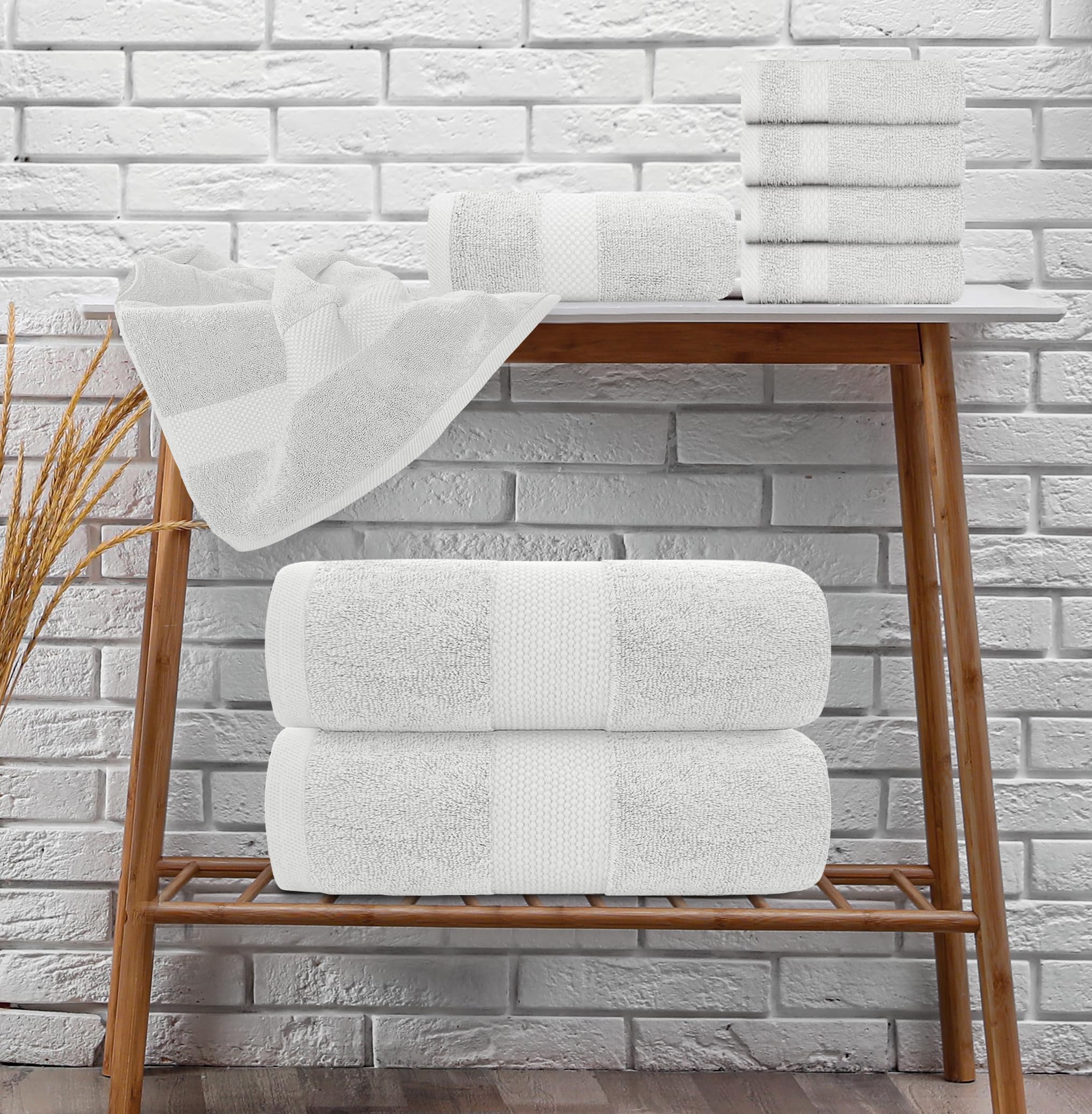 White Classic washcloth close-up fabric texture, gentle facial cleansing