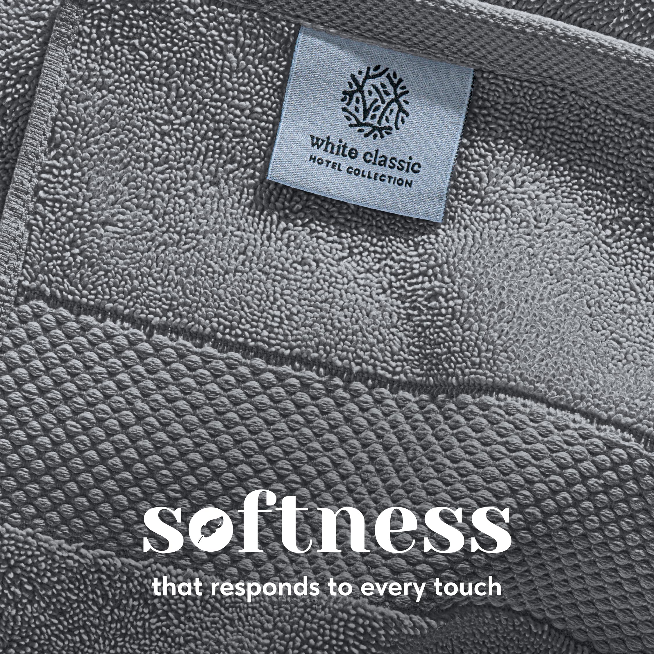 White Classic washcloths visible in a daily hygiene routine.