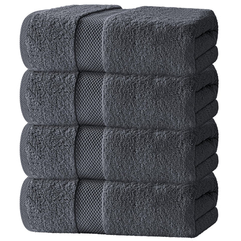 White Classic luxury white bath towel 27x54 offering spa-like softness for daily bathing.