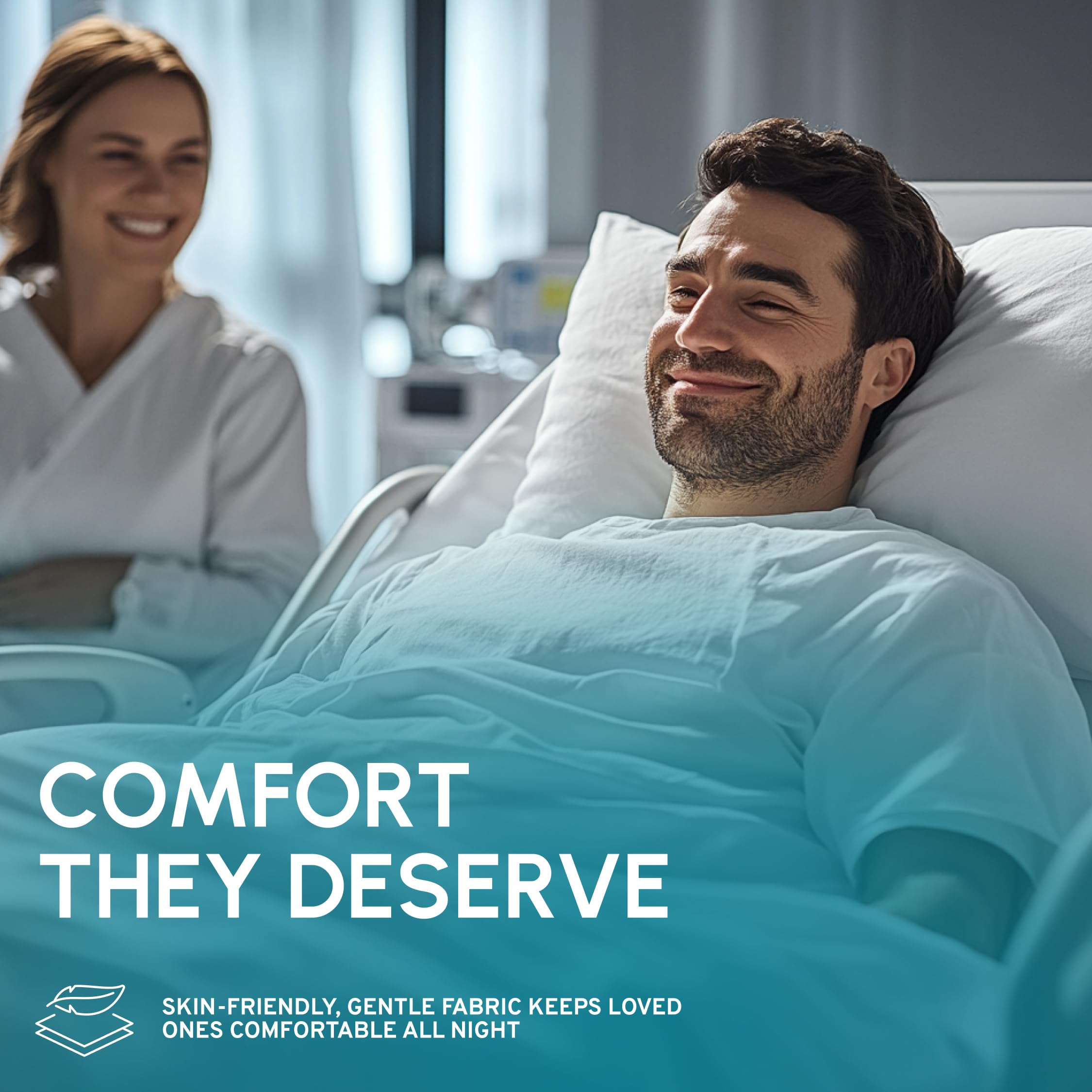 White Classic machine washable and dryer friendly for easy care.
