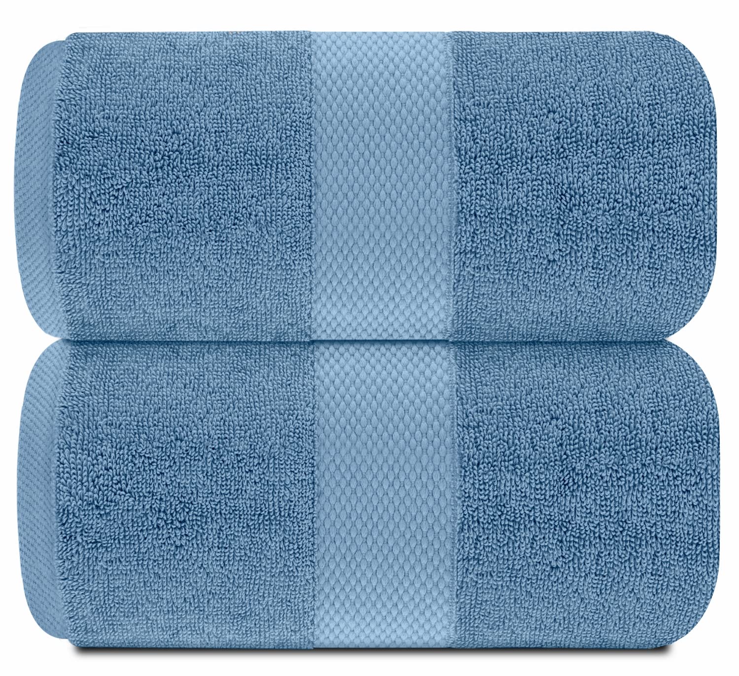 White Classic oversized towel 35x70, 650gsm, highly absorbent and quick-drying.