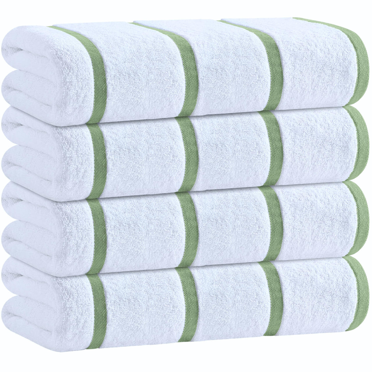 White Classic oversized towel 30x60 inches for beach and pool use