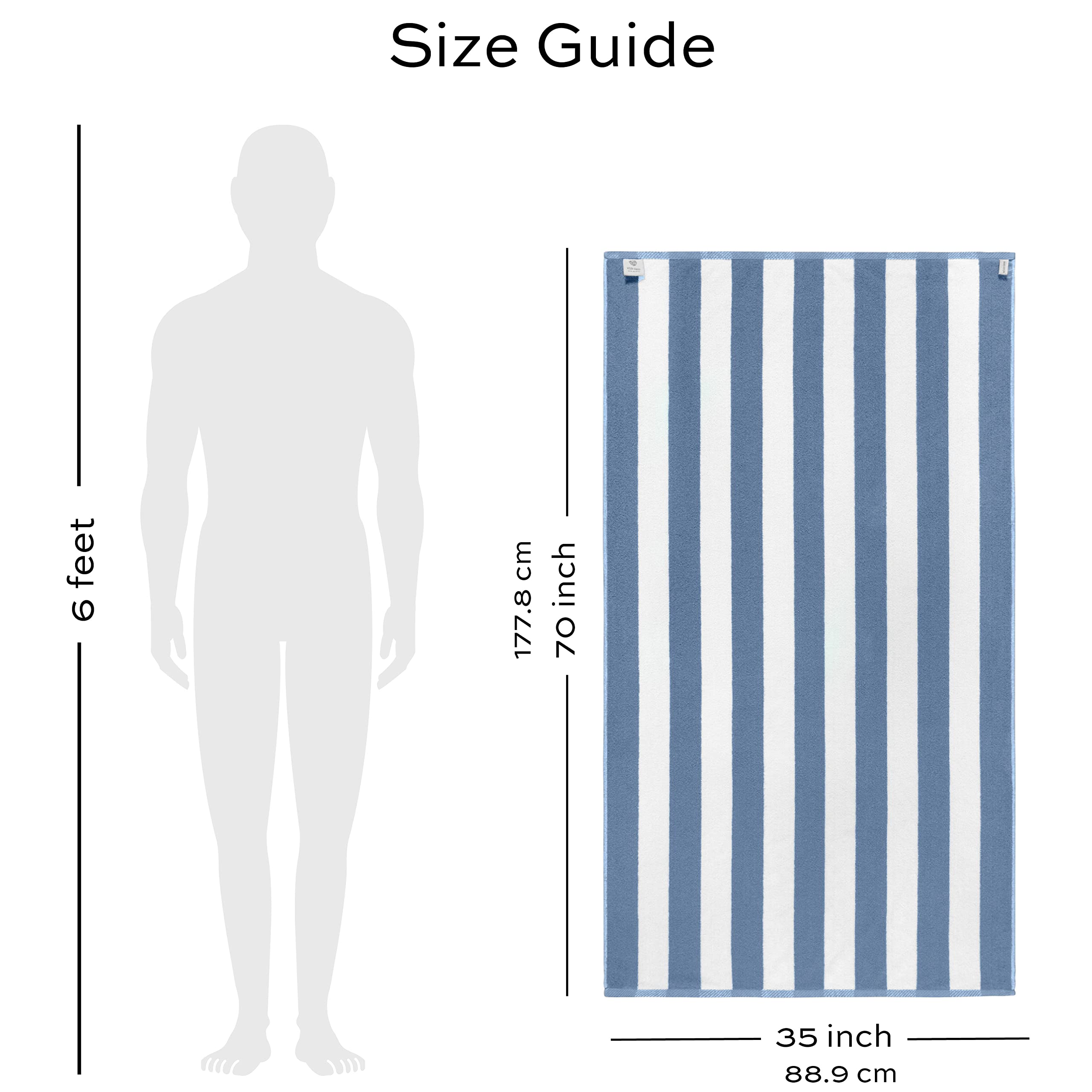 White Classic packable 2-pack travel towels ideal for trips