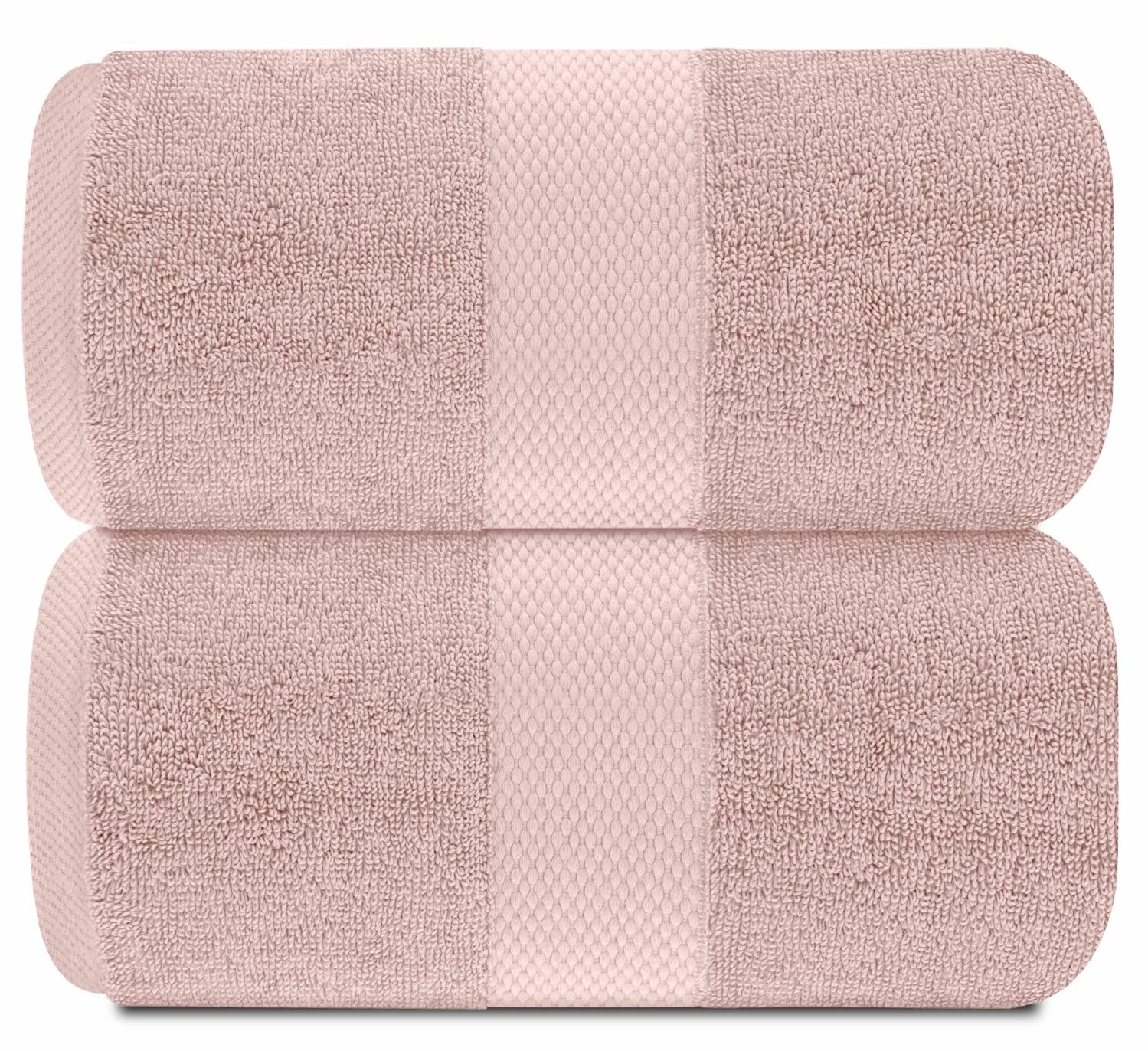 White Classic Pink bath sheet soft-650gsm adds plush comfort to daily routines.