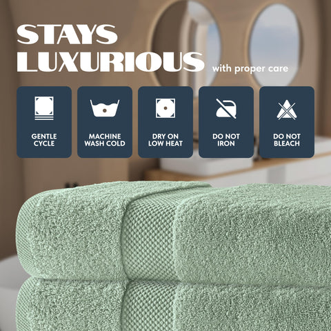 White Classic plush towel weave, smooth texture and durable edges.